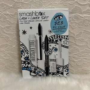 Smashbox Lash & Liner Set, Full Size Mascara, Primer, & Deluxe Liner